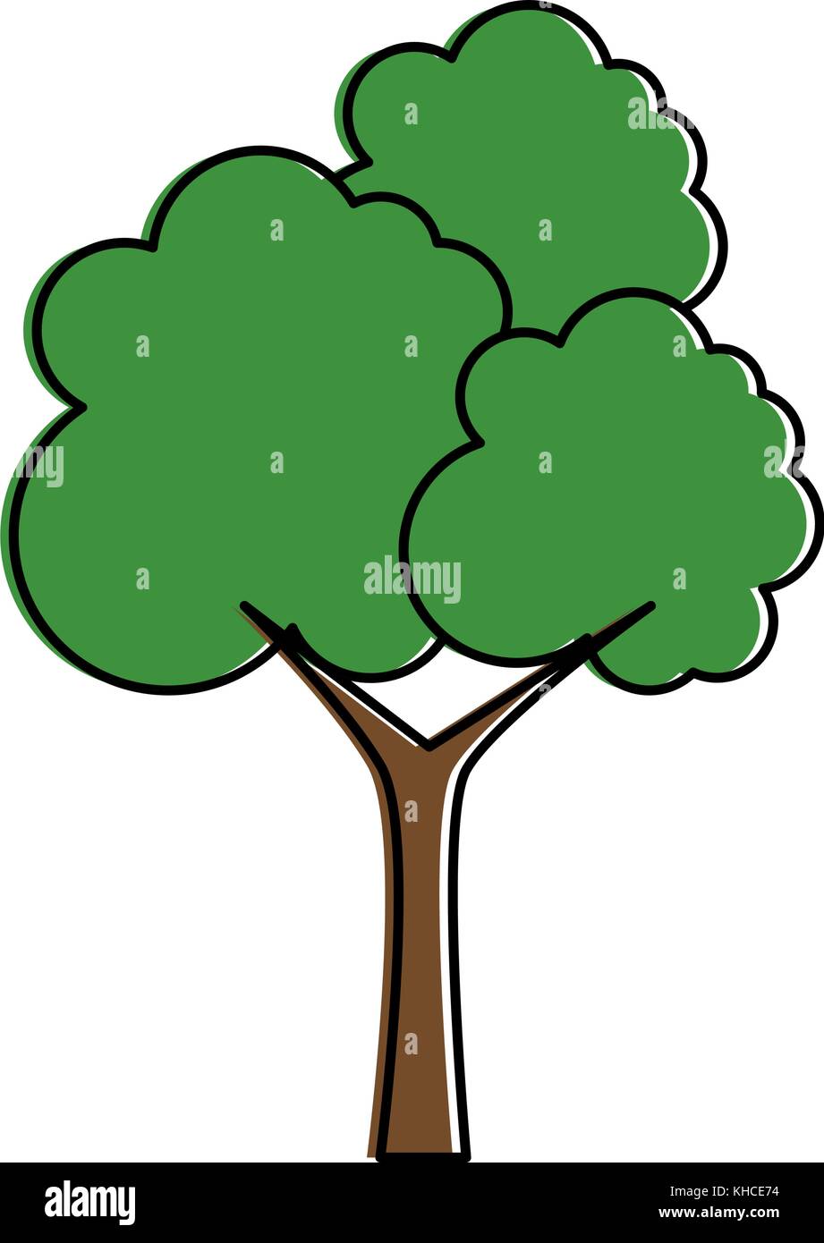 tree plant isolated icon vector illustration design Stock Vector Image ...