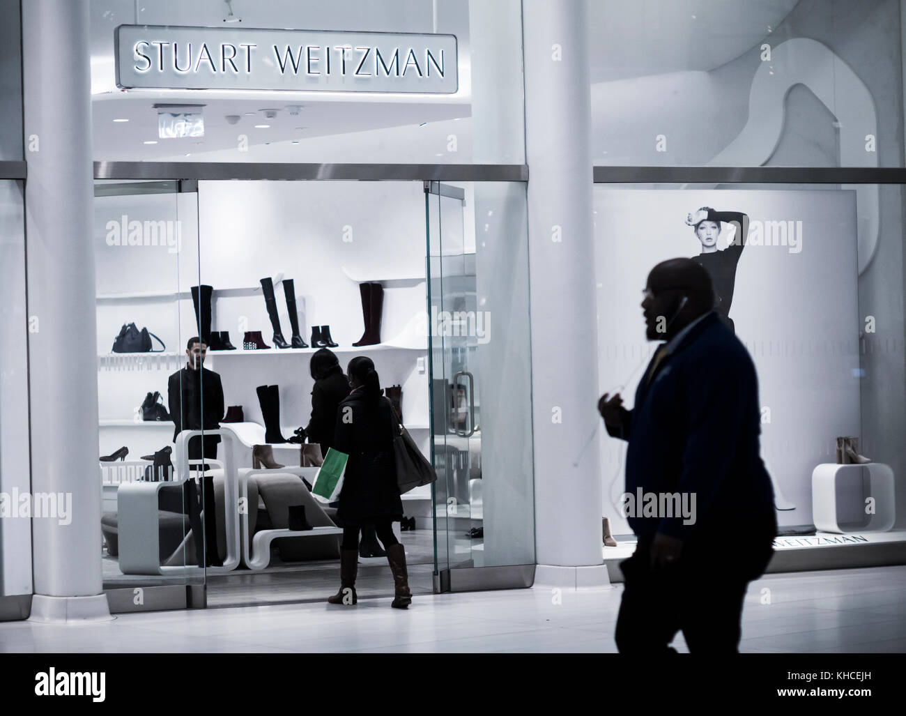 The Stuart Weitzman store in the World Trade Center Transportation