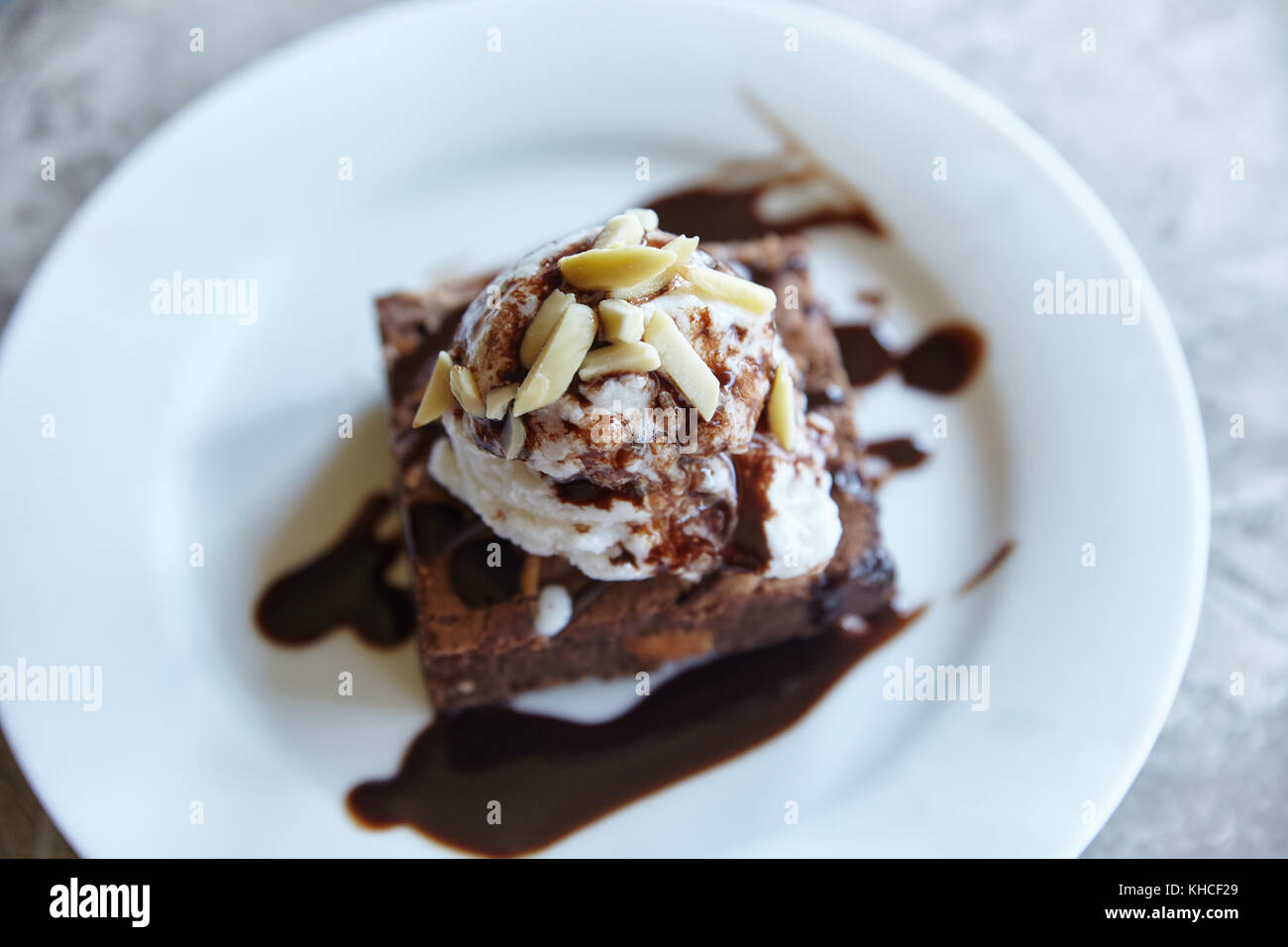 Brownie a'la Mode Stock Photo Alamy