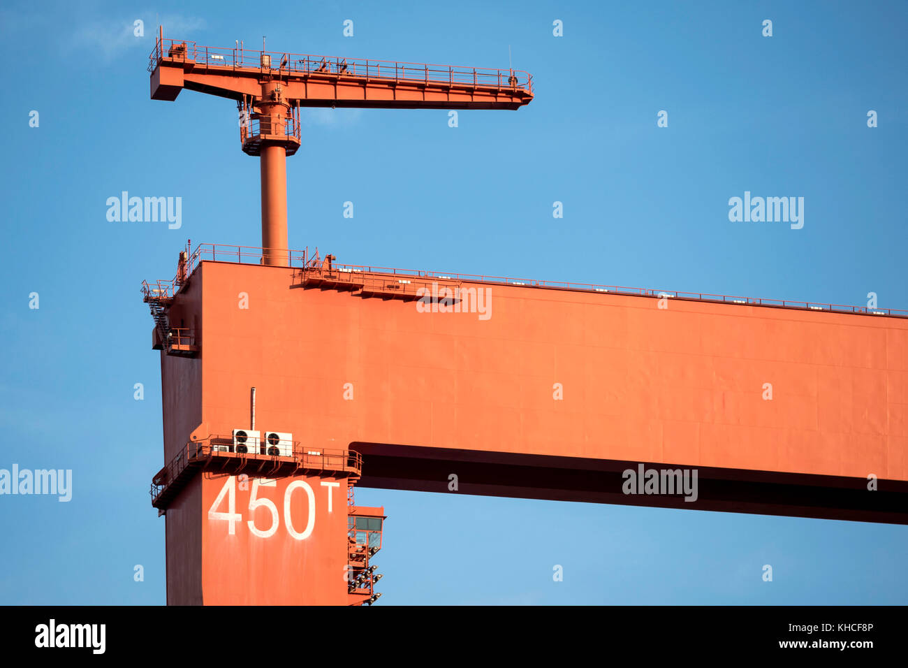Image showcasing Detailed view of heavy duty lifting dock cranes in dockyard. Camranh ...