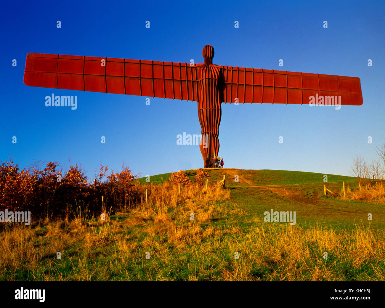 Angel of the North statue, Gateshead, Tyne and Wear, England, UK Stock Photo