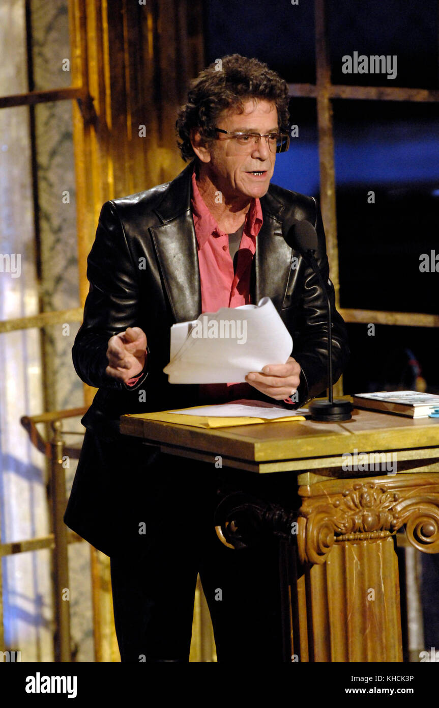 Lou Reed at the Rock & Roll Hall of Fame 23rd Annual Induction Ceremony