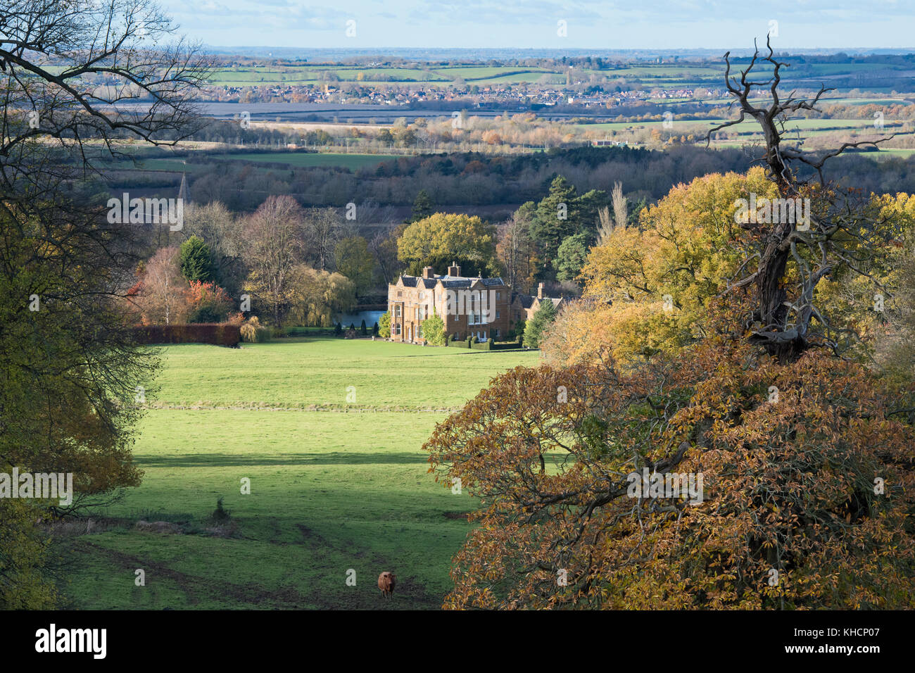 Radway Grange from Edgehill in Autumn. Radway / Edgehill. Warwickshire