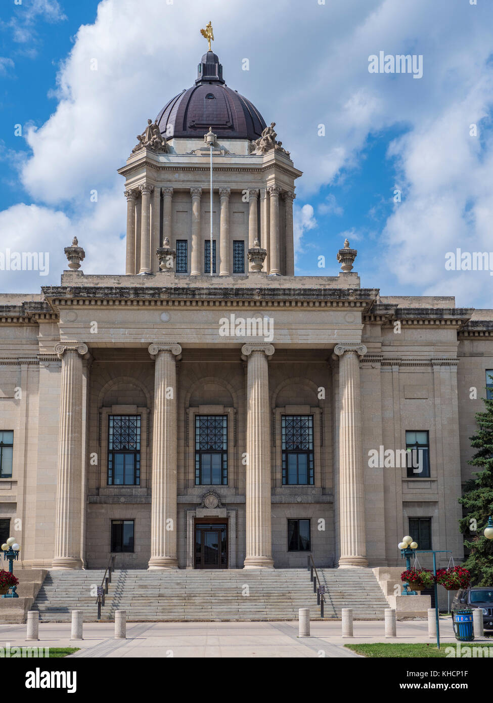 Manitoba provincial legislative building, Winnipeg, Manitoba, Canada. Stock Photo