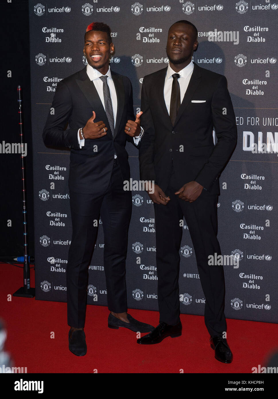 Paul Pogba and Stormzy attend a gala 