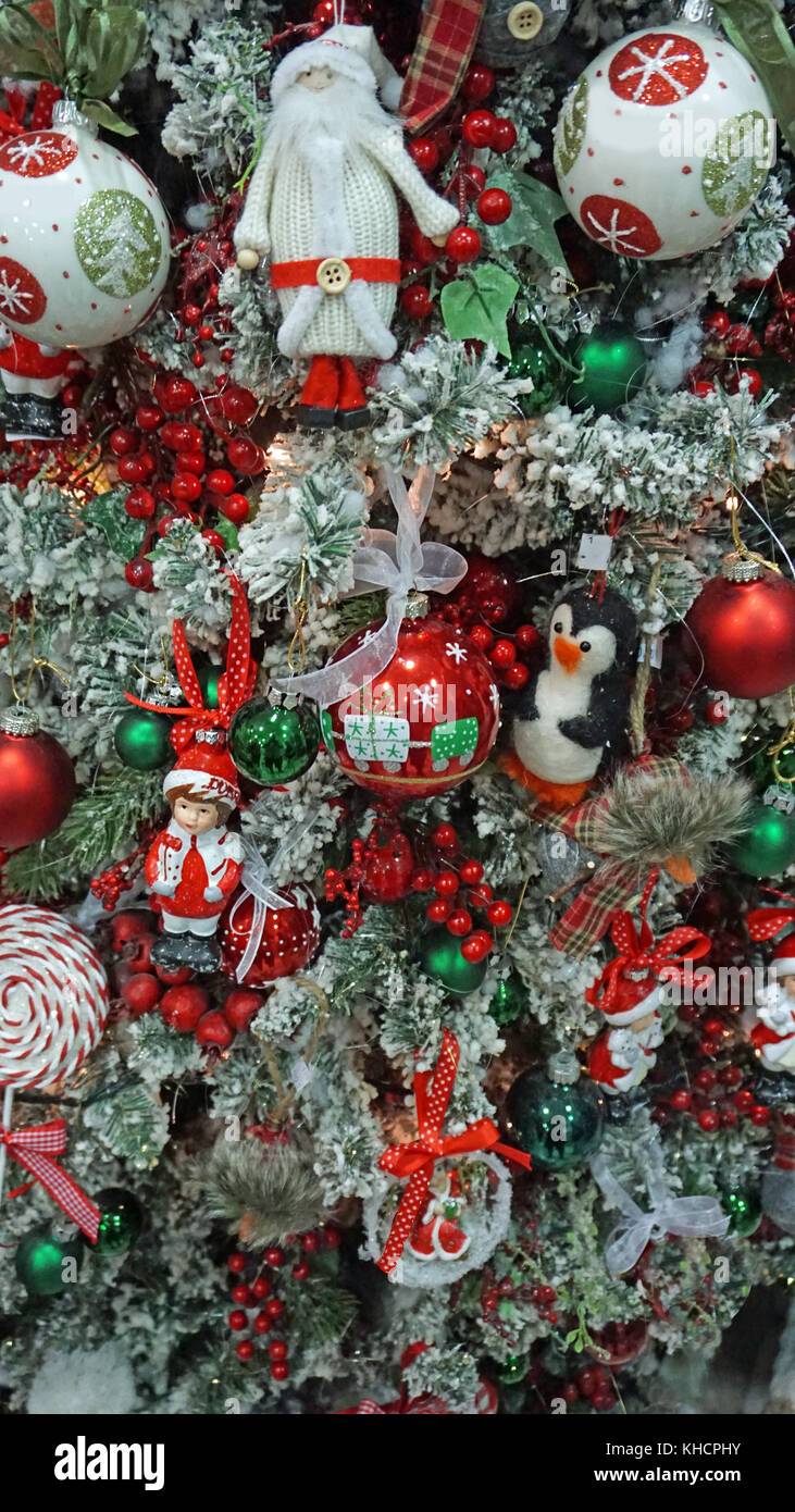 close up from a colorful decorated christmas tree Stock Photo - Alamy