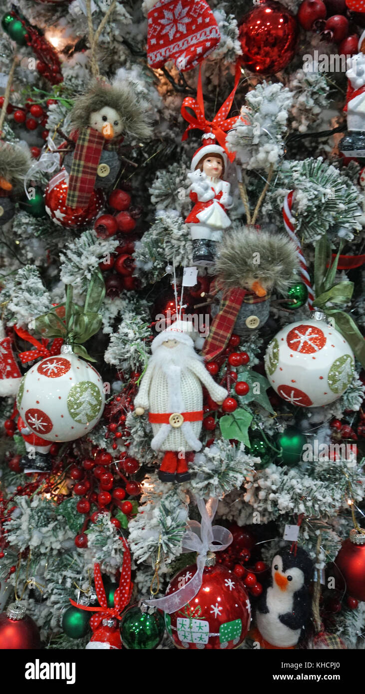 close up from a colorful decorated christmas tree Stock Photo - Alamy