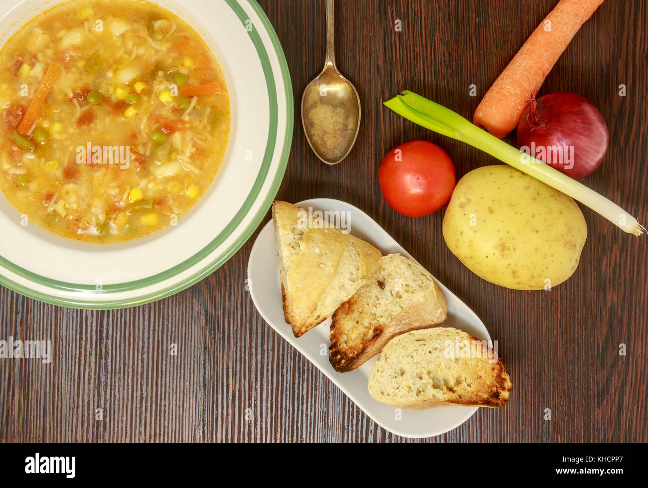 A Vegetable soup Stock Photo - Alamy