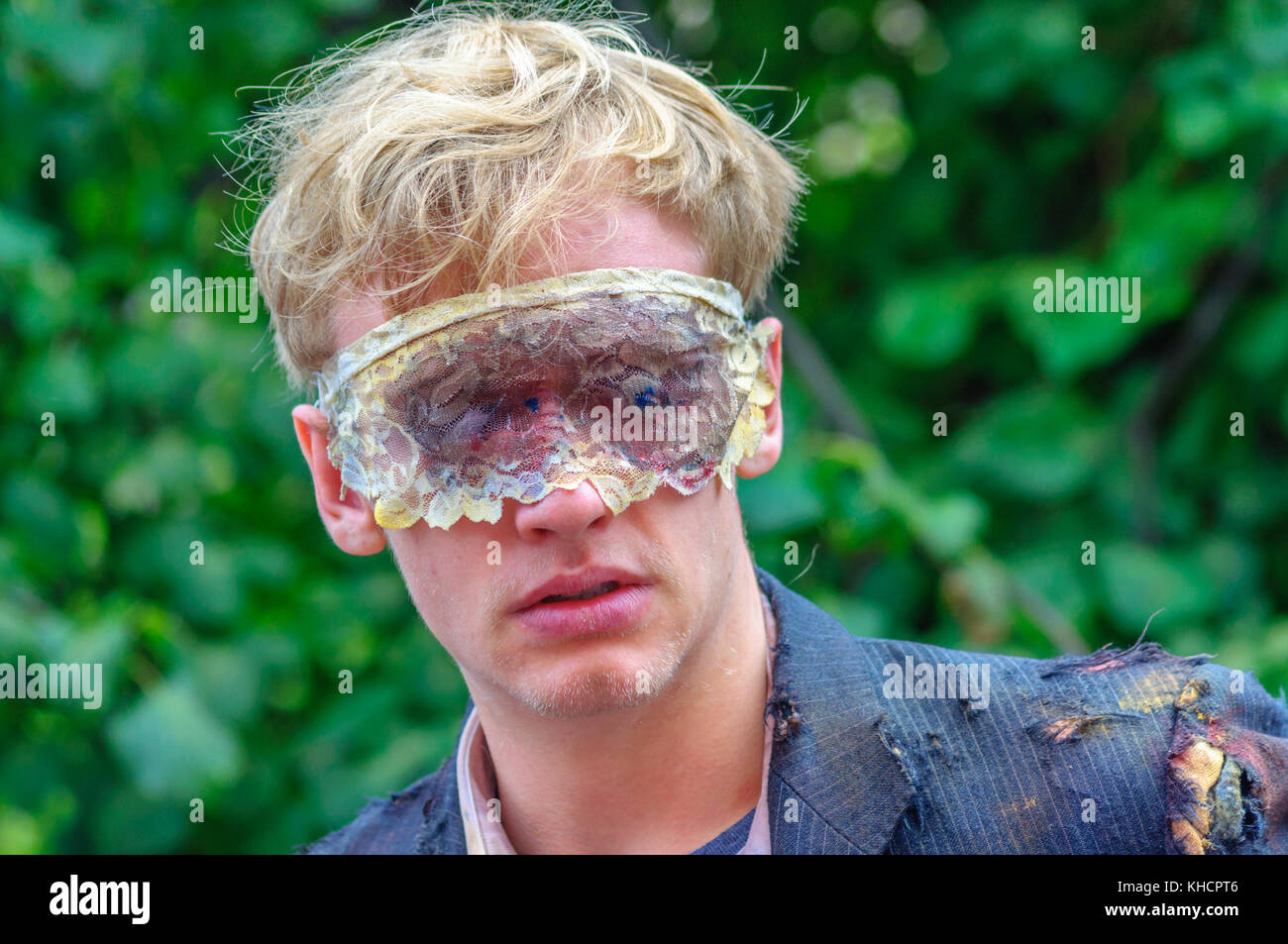 A Mask Over His Eyes High Resolution Stock Photography and Images - Alamy
