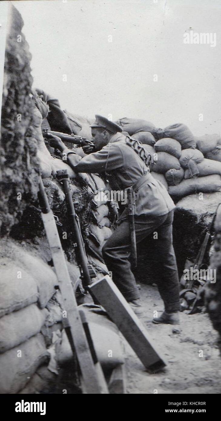 Australian and New Zealand Troops at Gallipoli in WW1, 1915 Stock Photo
