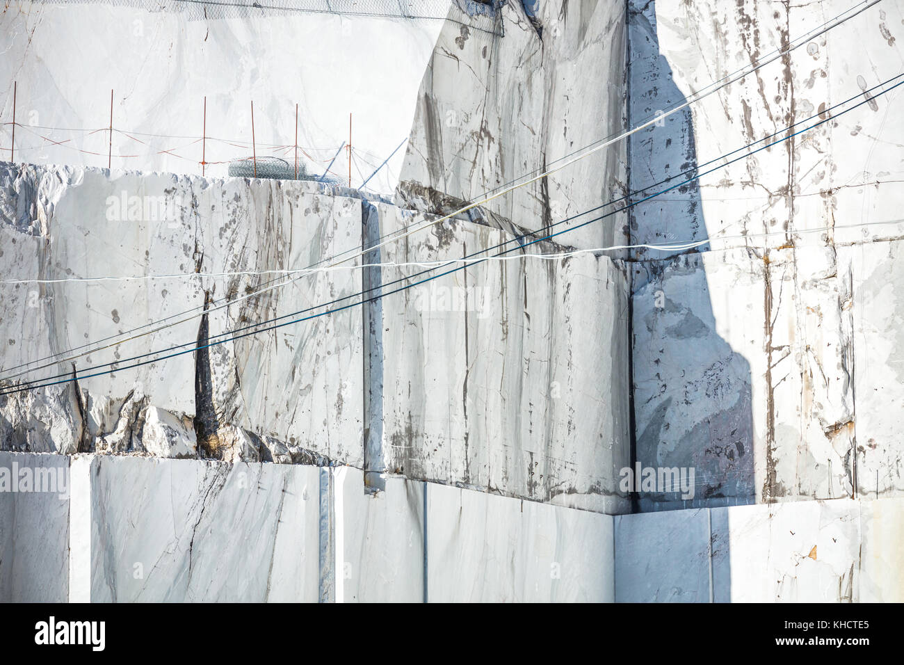White marble quarry. Carrara, Tuscany, Italy Stock Photo