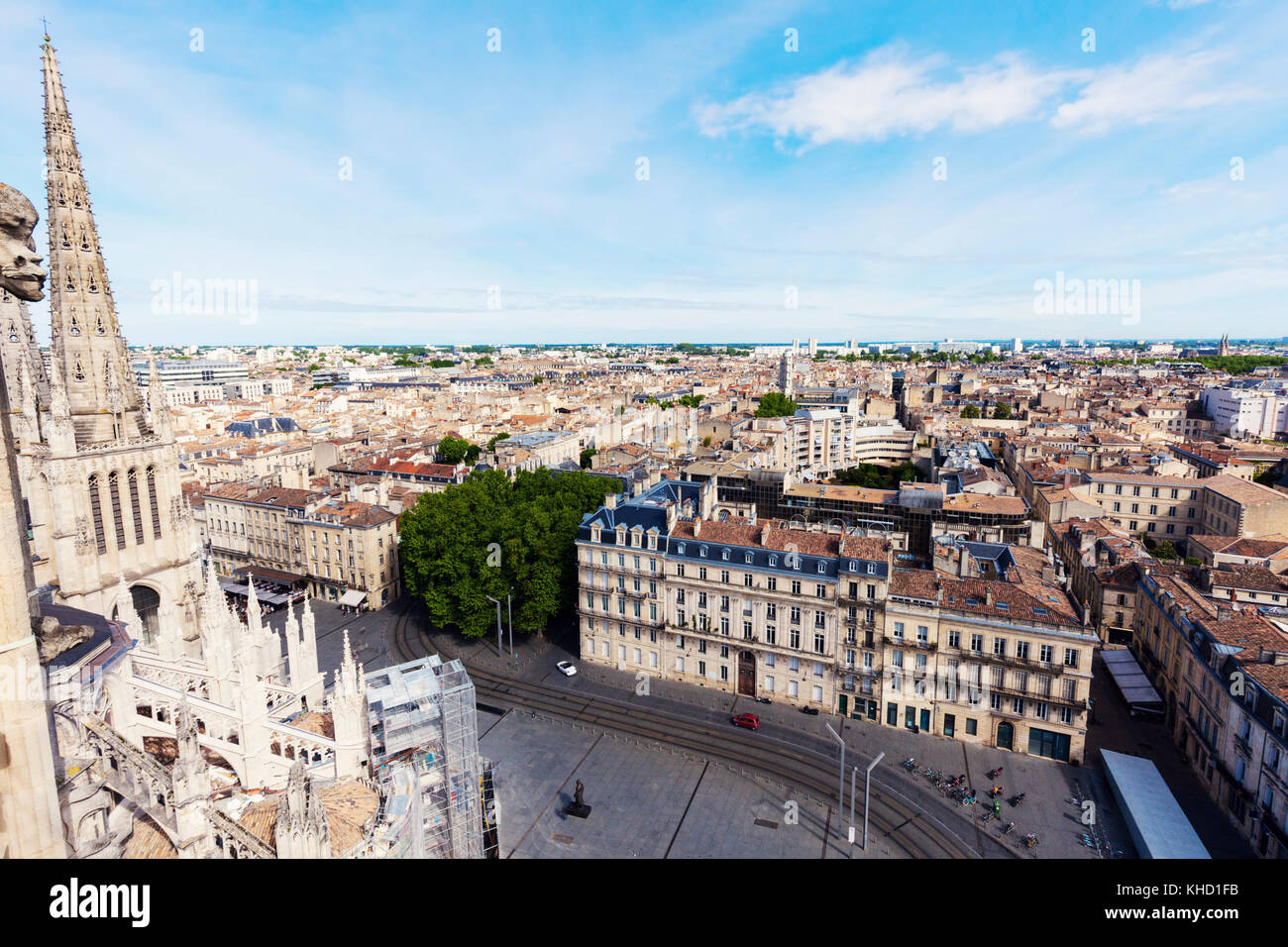 Aerial Panorama Of Bordeaux Bordeaux Nouvelle Aquitaine France Stock Photo Alamy