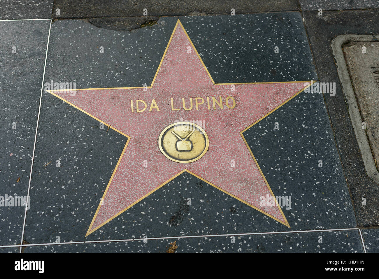 HOLLYWOOD, CA - DECEMBER 06: Ida Lupino star on the Hollywood Walk of Fame in Hollywood, California on Dec. 6, 2016. Stock Photo