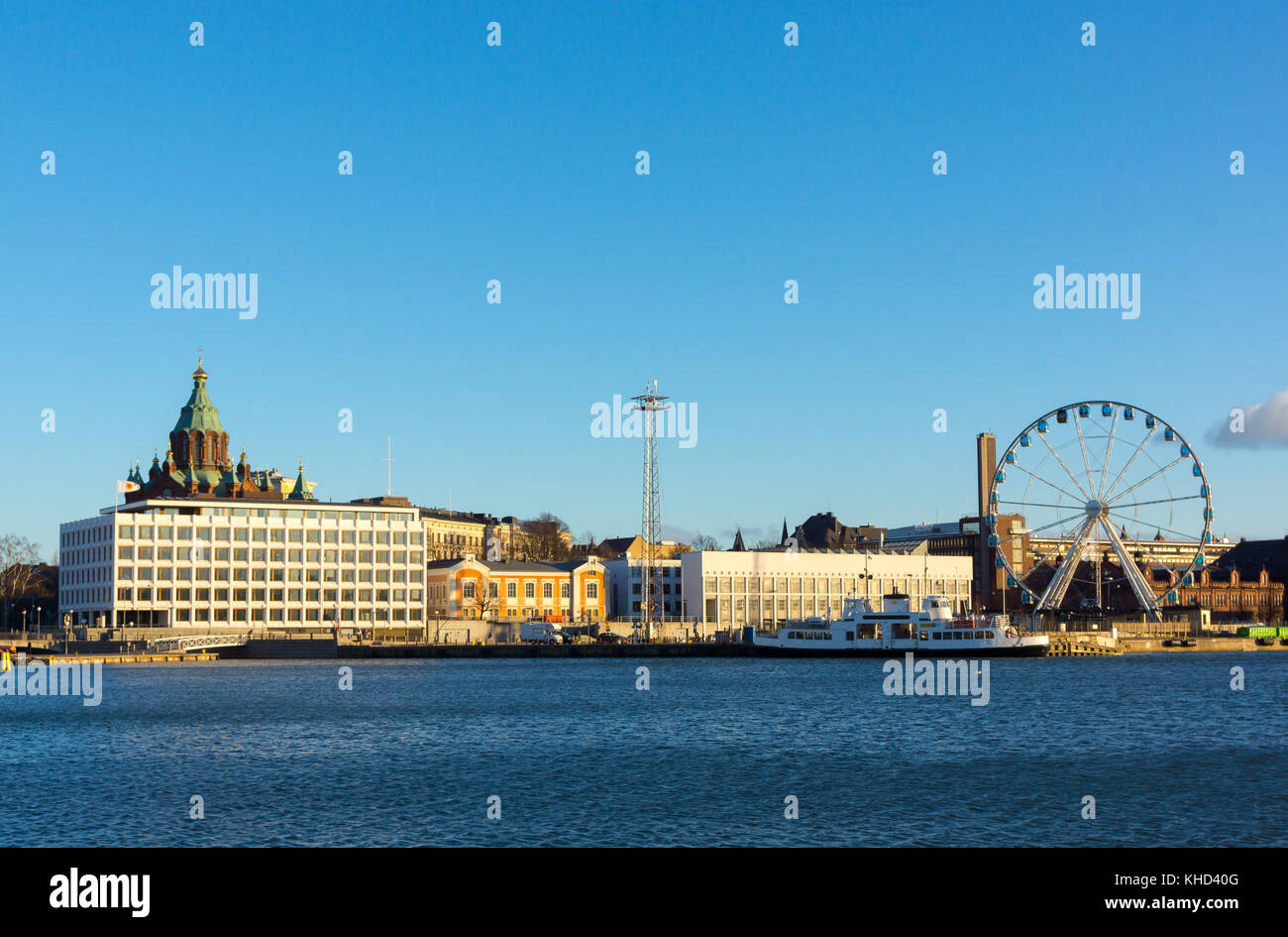 Day time Helsinki harbor Stock Photo Alamy