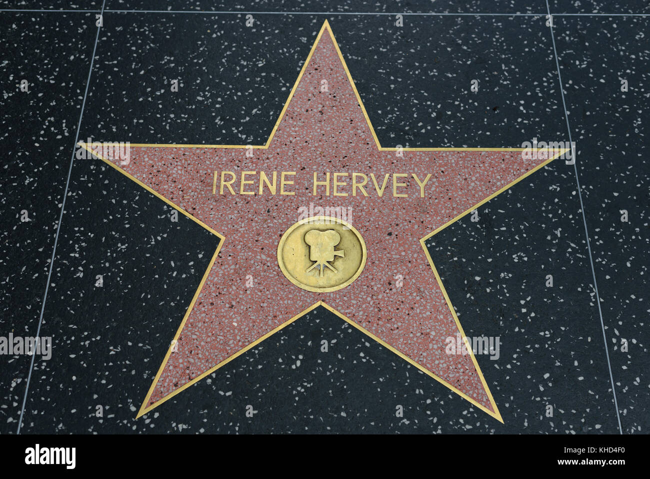 HOLLYWOOD, CA - DECEMBER 06: Irene Hervey star on the Hollywood Walk of Fame in Hollywood, California on Dec. 6, 2016. Stock Photo