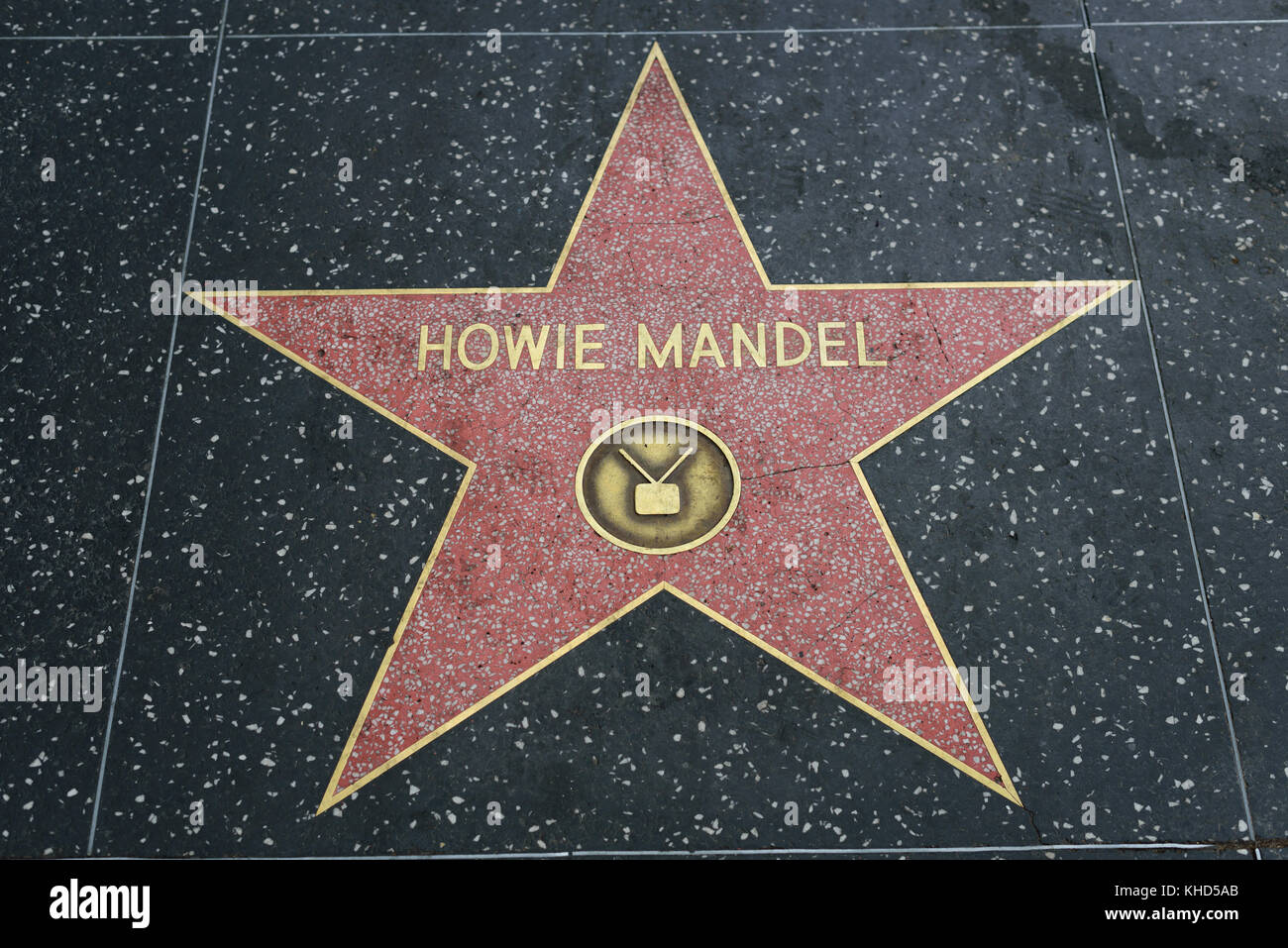 HOLLYWOOD, CA - DECEMBER 06: Howie Mandel star on the Hollywood Walk of Fame in Hollywood, California on Dec. 6, 2016. Stock Photo