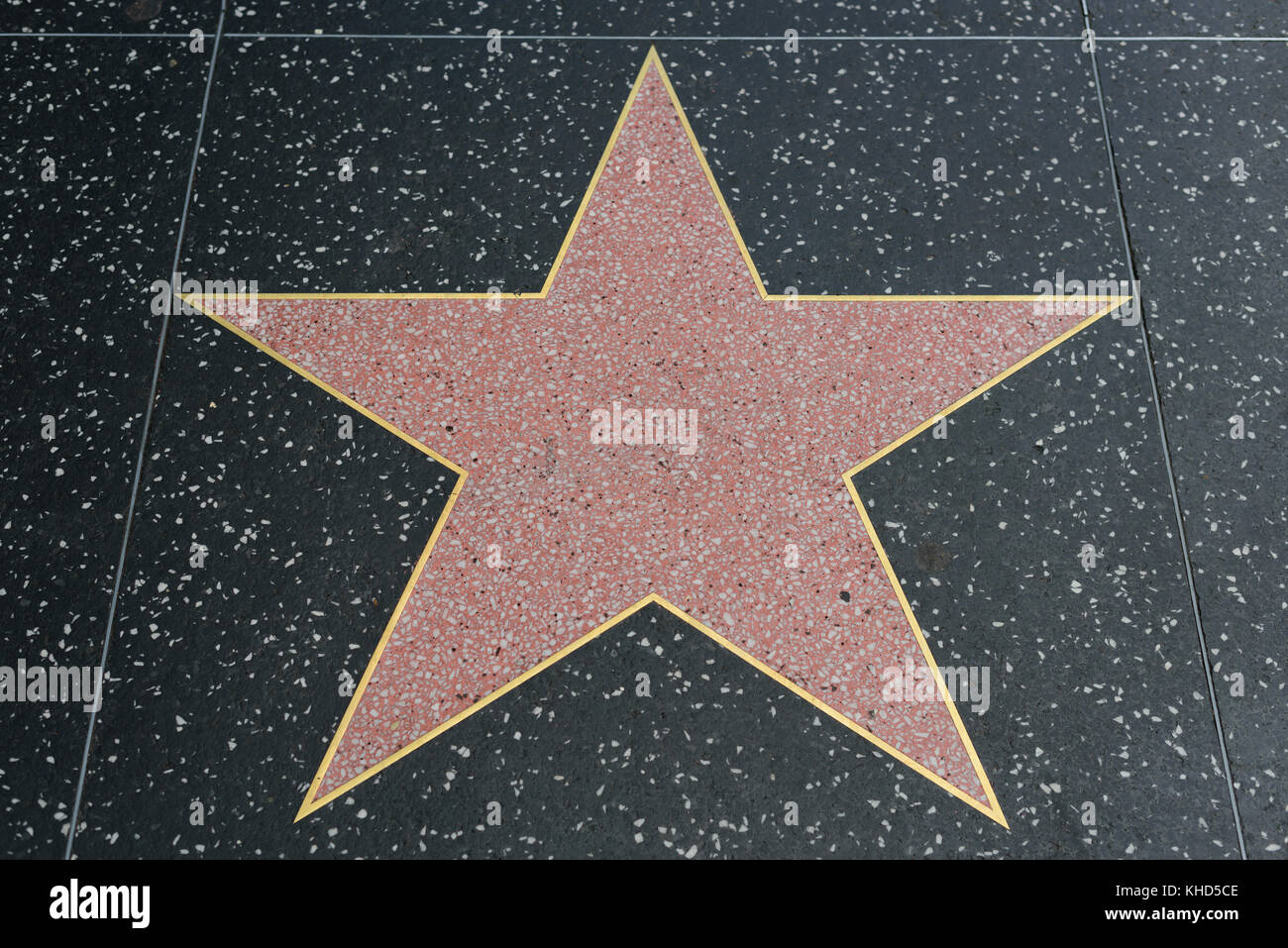 HOLLYWOOD, CA - DECEMBER 06: Empty star on the Hollywood Walk of Fame ...