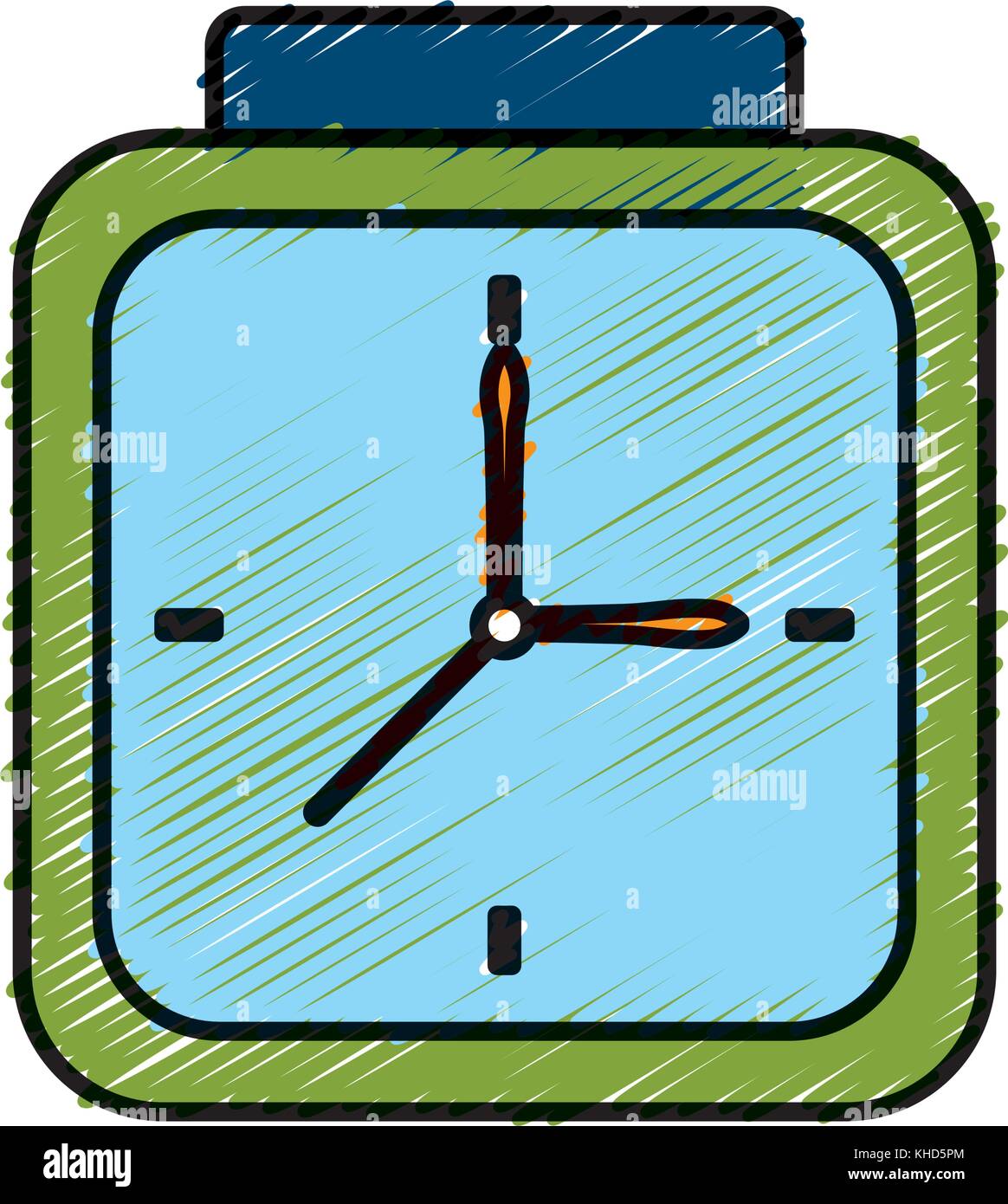 Vintage clock isolated Stock Vector Image & Art - Alamy