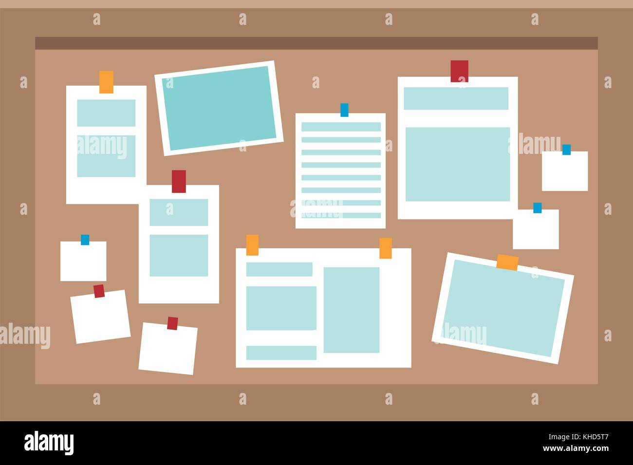 Office cork board Stock Vector Image & Art Alamy