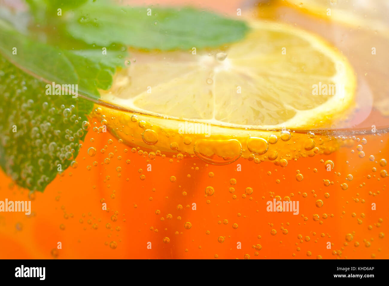 Homemade lemonade in the glass Stock Photo Alamy