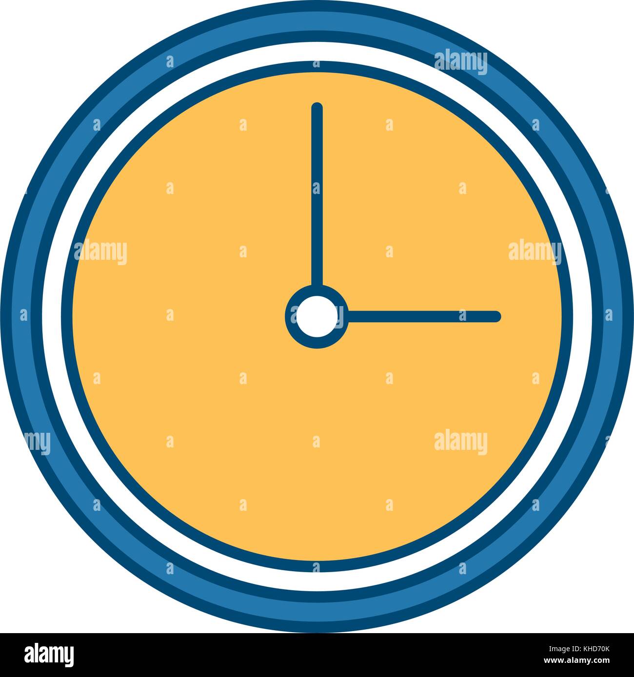 Wall clock isolated Stock Vector Image & Art - Alamy