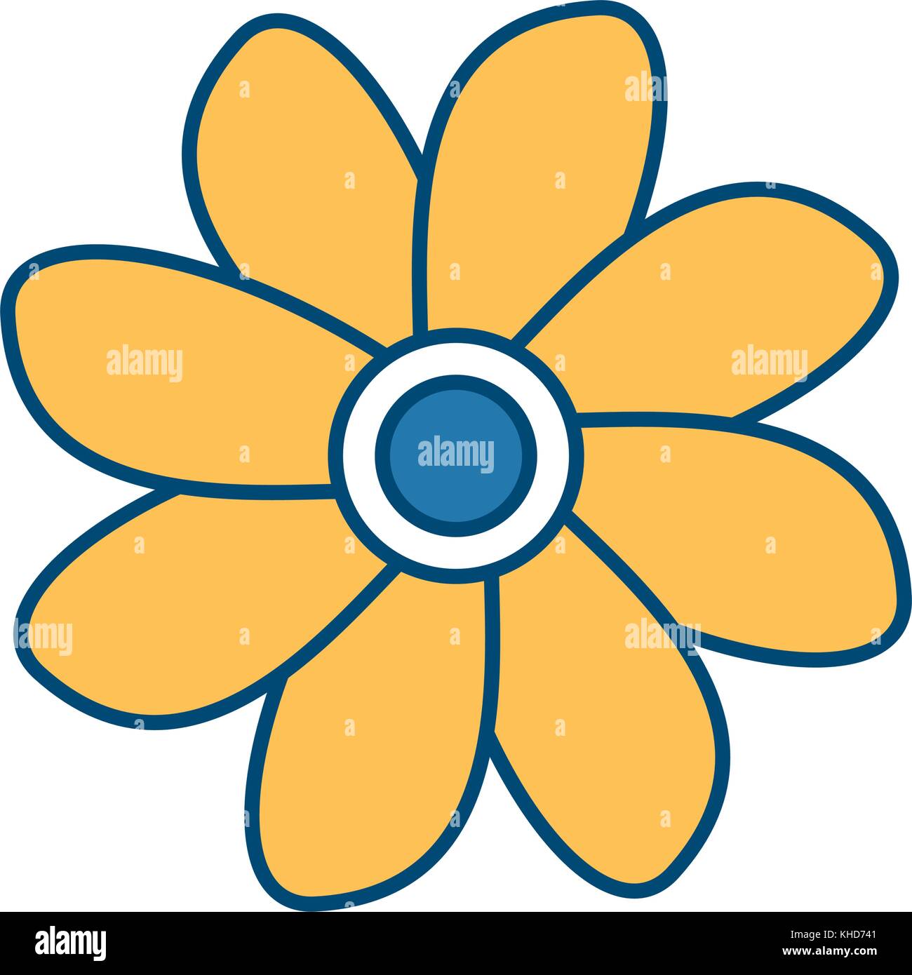 Beautiful flowers with petals Stock Vector Image & Art - Alamy
