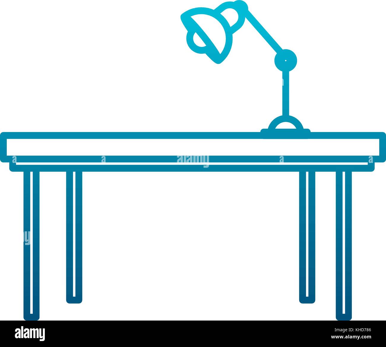 Office light lamp on desk Stock Vector Image & Art Alamy