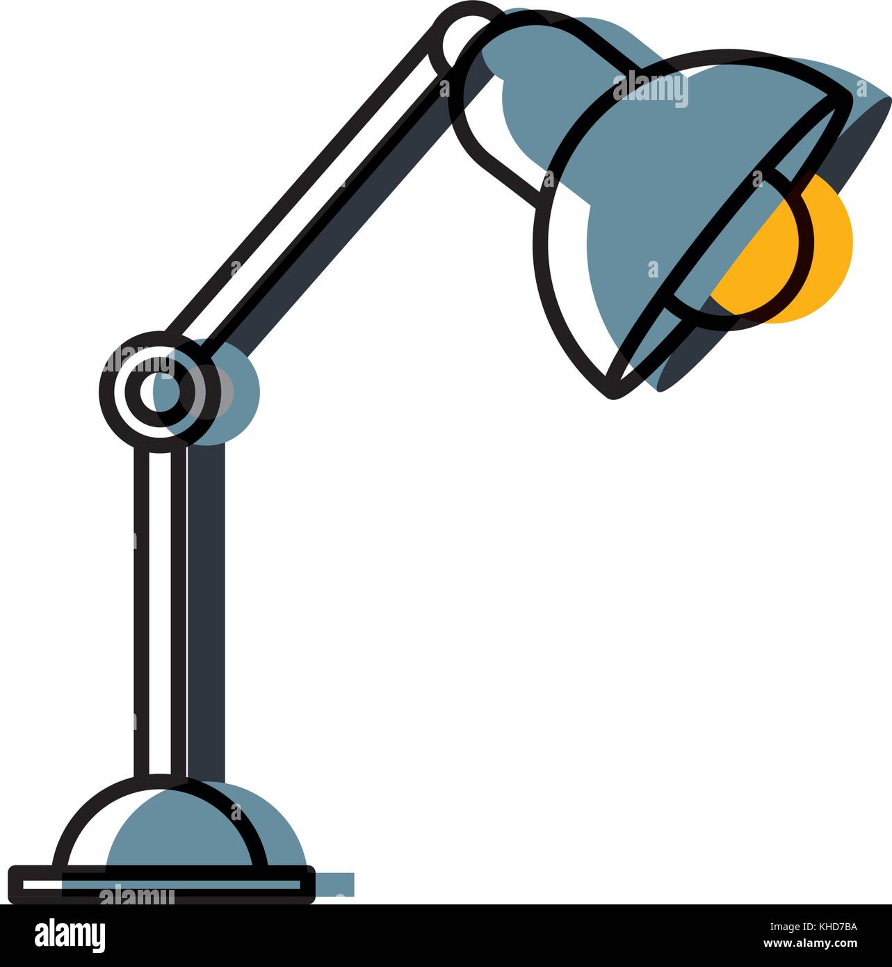 Office light lamp on desk Stock Vector Image & Art Alamy