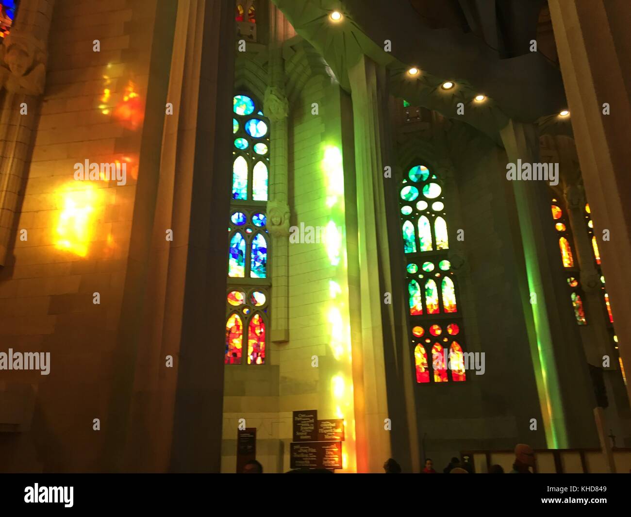 Stained Glass Windows Sagrada Familia, Barcelona Stock Photo Alamy