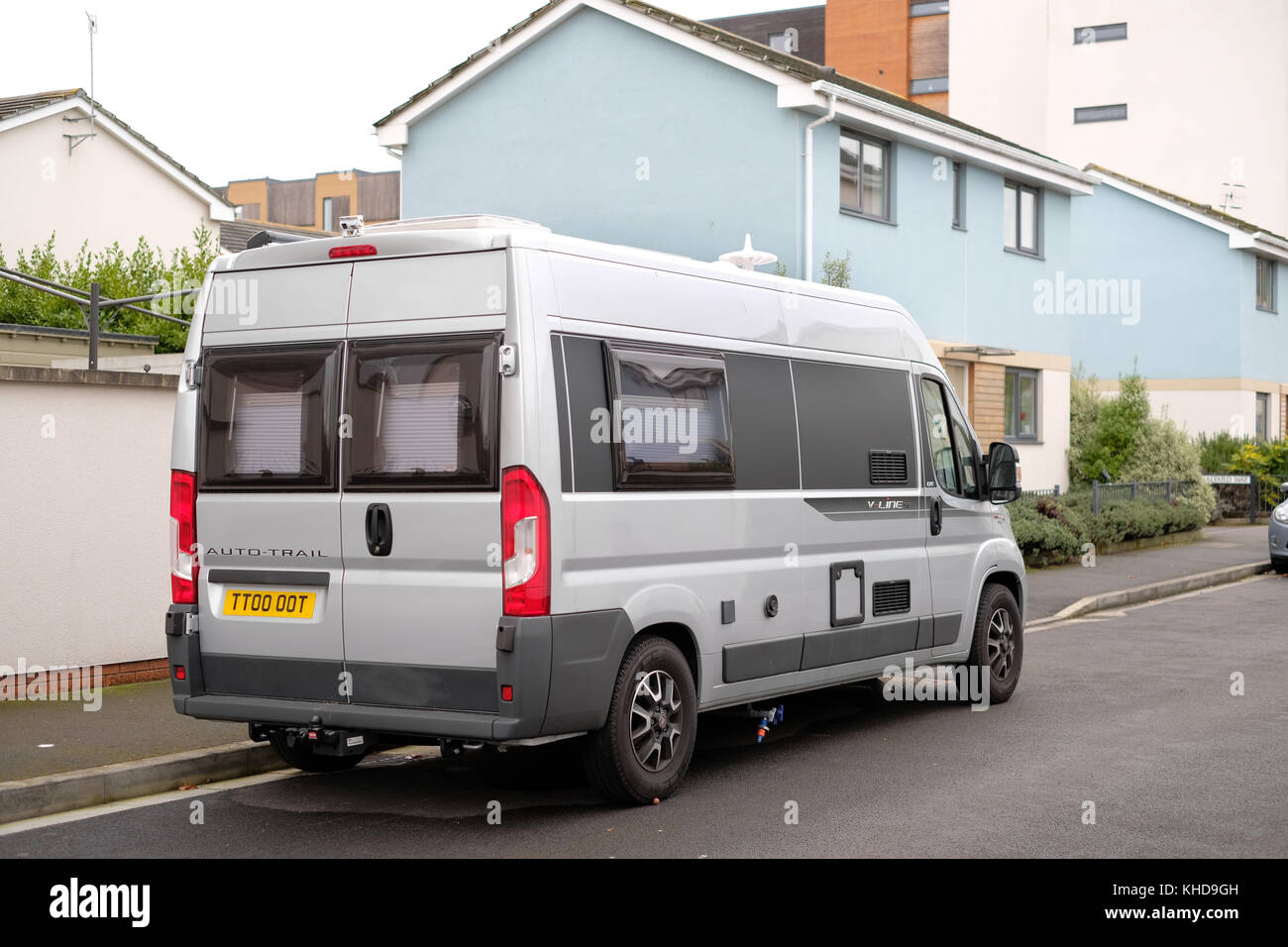 November 2017 - Camper van parked in a residential street, as the owner has  no off street parking avilable in a suburbam environment Stock Photo - Alamy
