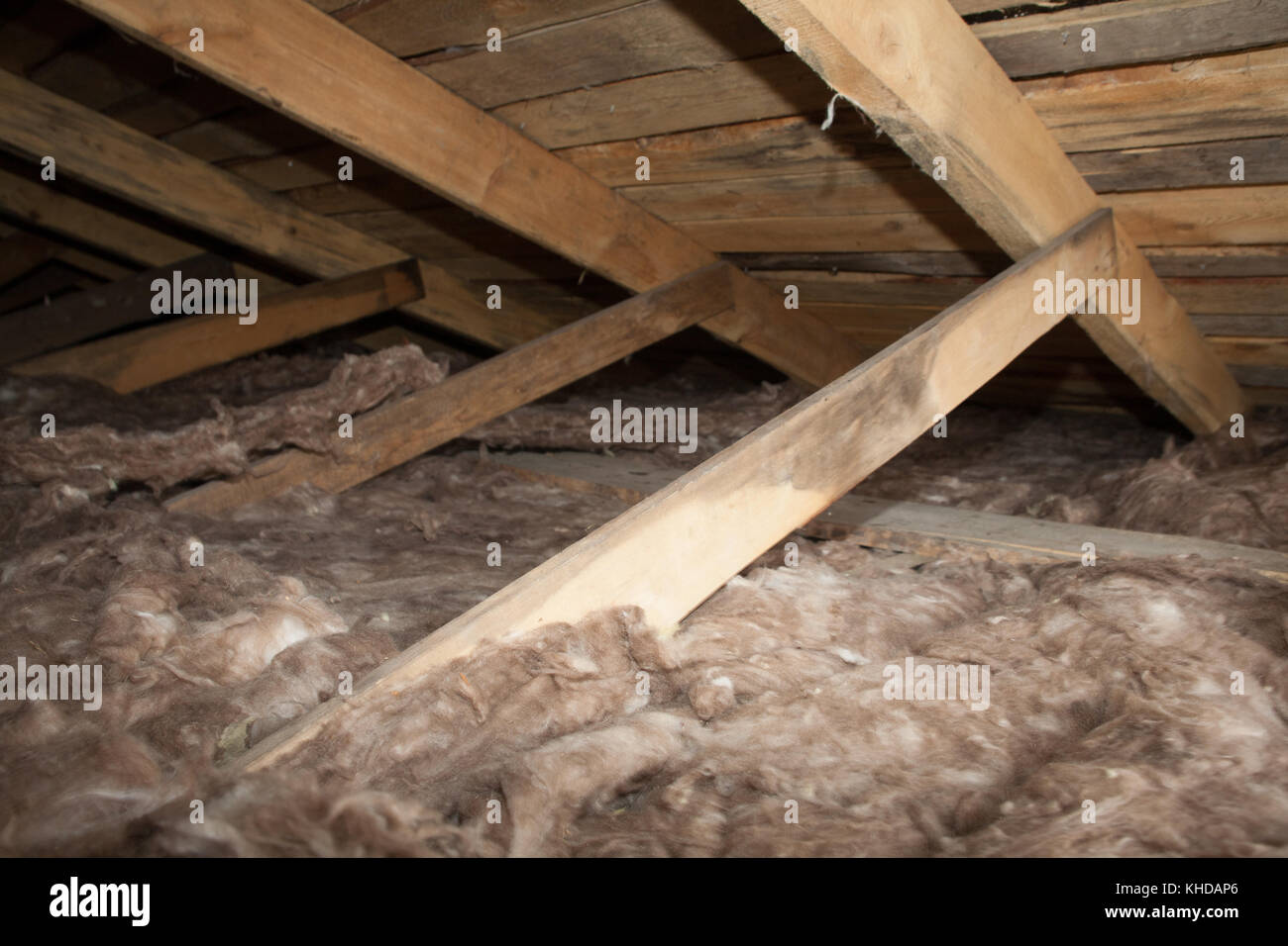 Foam plastic Insulation of a new home on a new roof Stock Photo Alamy