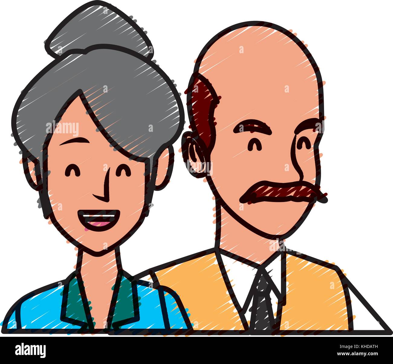 Business couple teamwork Stock Vector Image & Art - Alamy