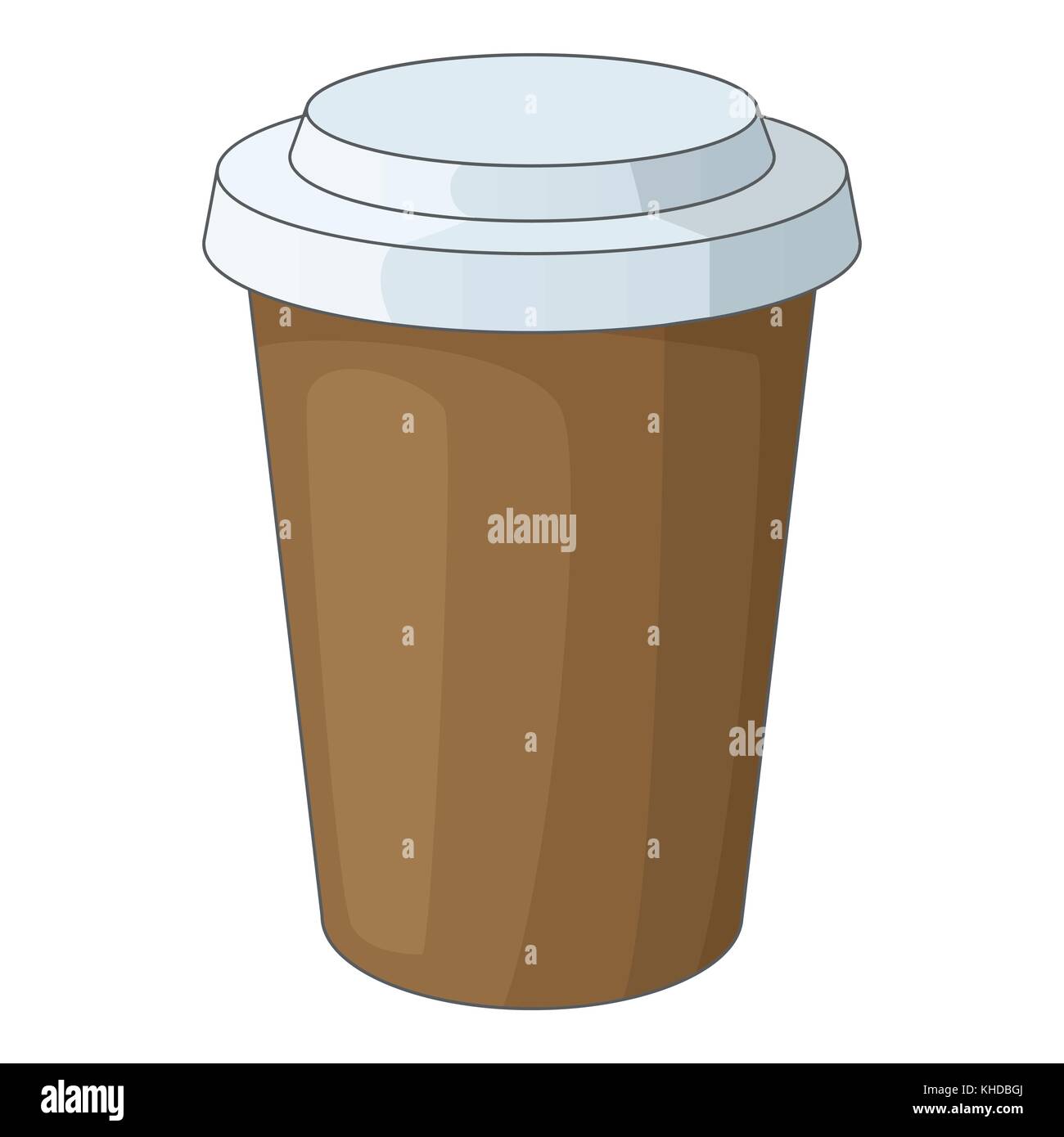Paper cup of coffee icon, cartoon style Stock Vector Image & Art - Alamy