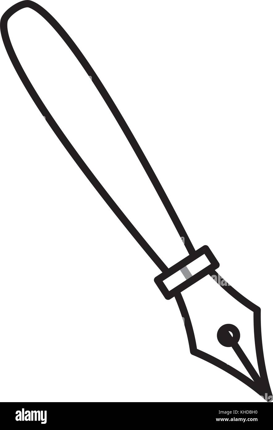 Fountain pen isolated Stock Vector Image & Art Alamy