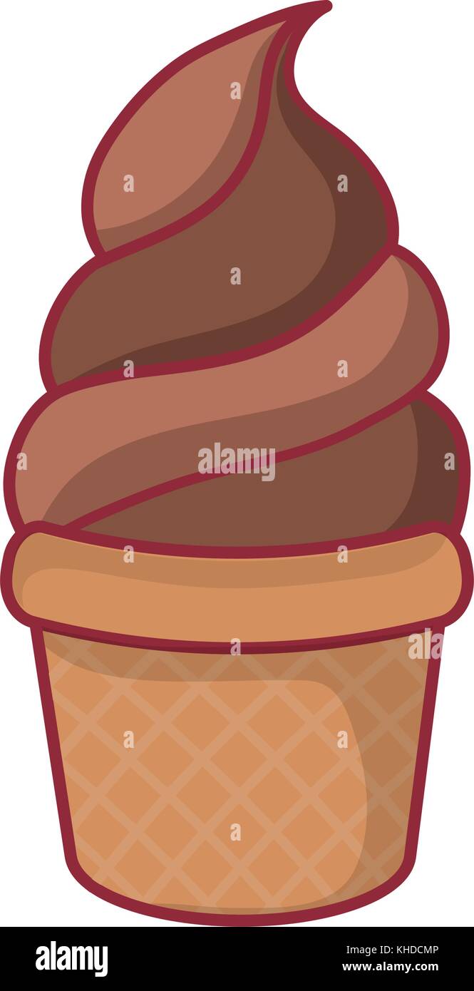 ice cream cone vector illustration Stock Vector Image & Art - Alamy