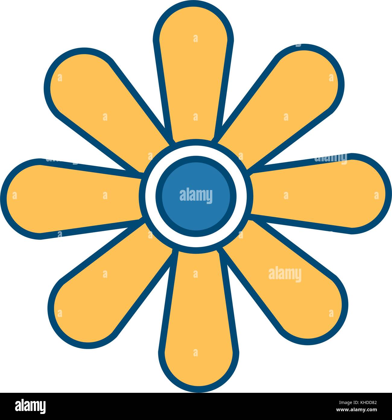 Beautiful flower symbol Stock Vector Image & Art Alamy