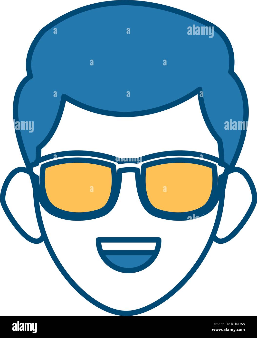 Man face with sunglasses Stock Vector Image & Art - Alamy