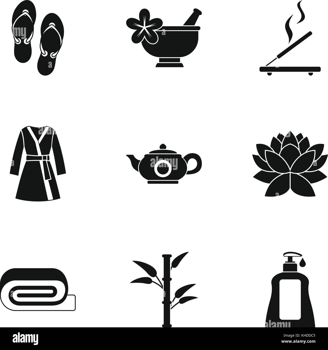 Beauty salon icons set, simple style Stock Vector Image & Art - Alamy