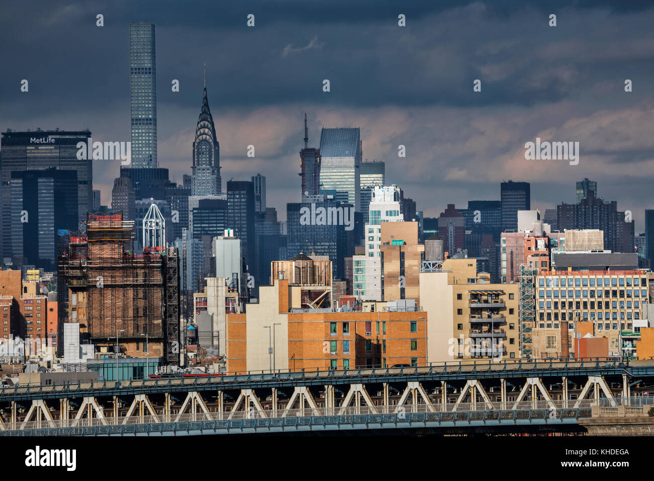 New York City at cloudy day Stock Photo