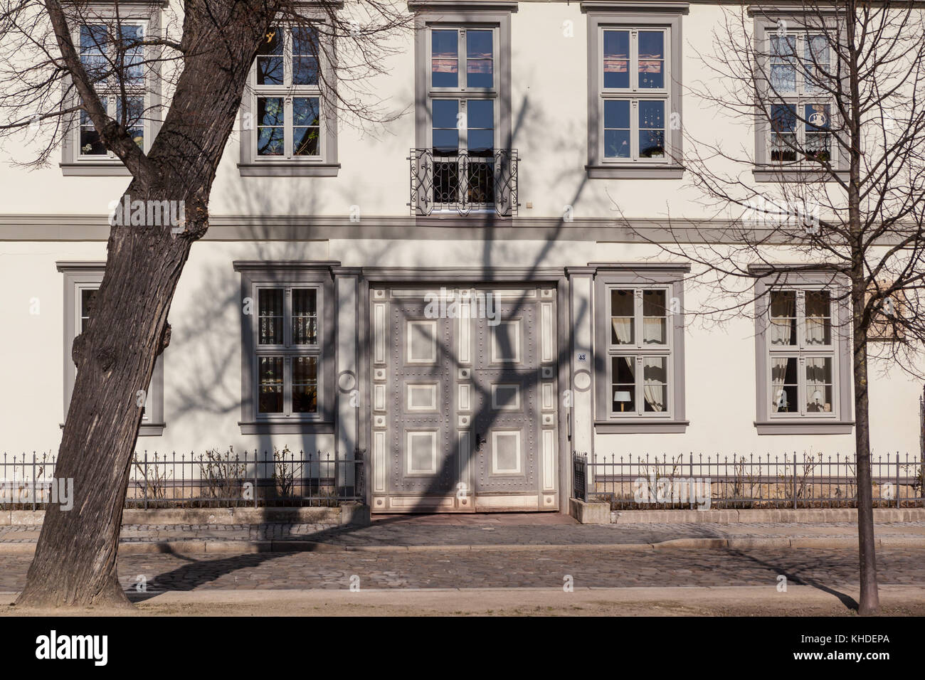 Domplatz Halberstadt, Hausfassade Stock Photo