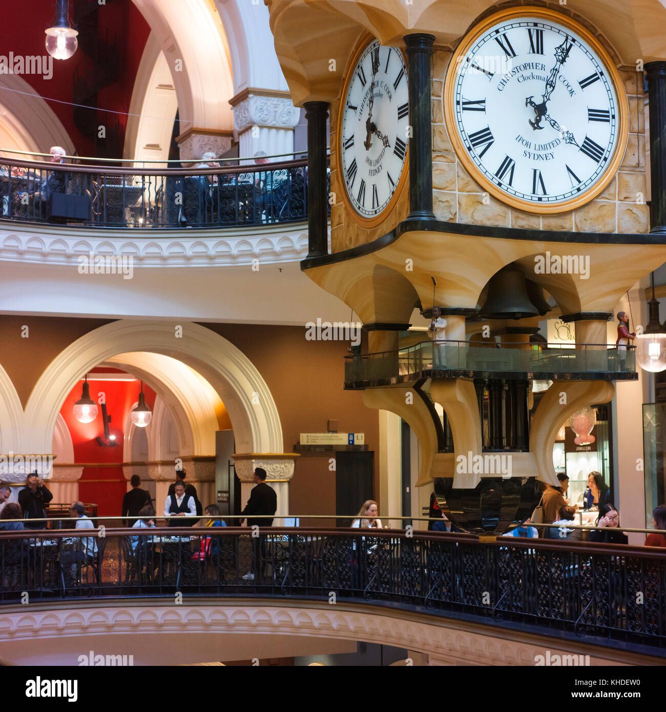 Interior of the queen victoria building hires stock photography and