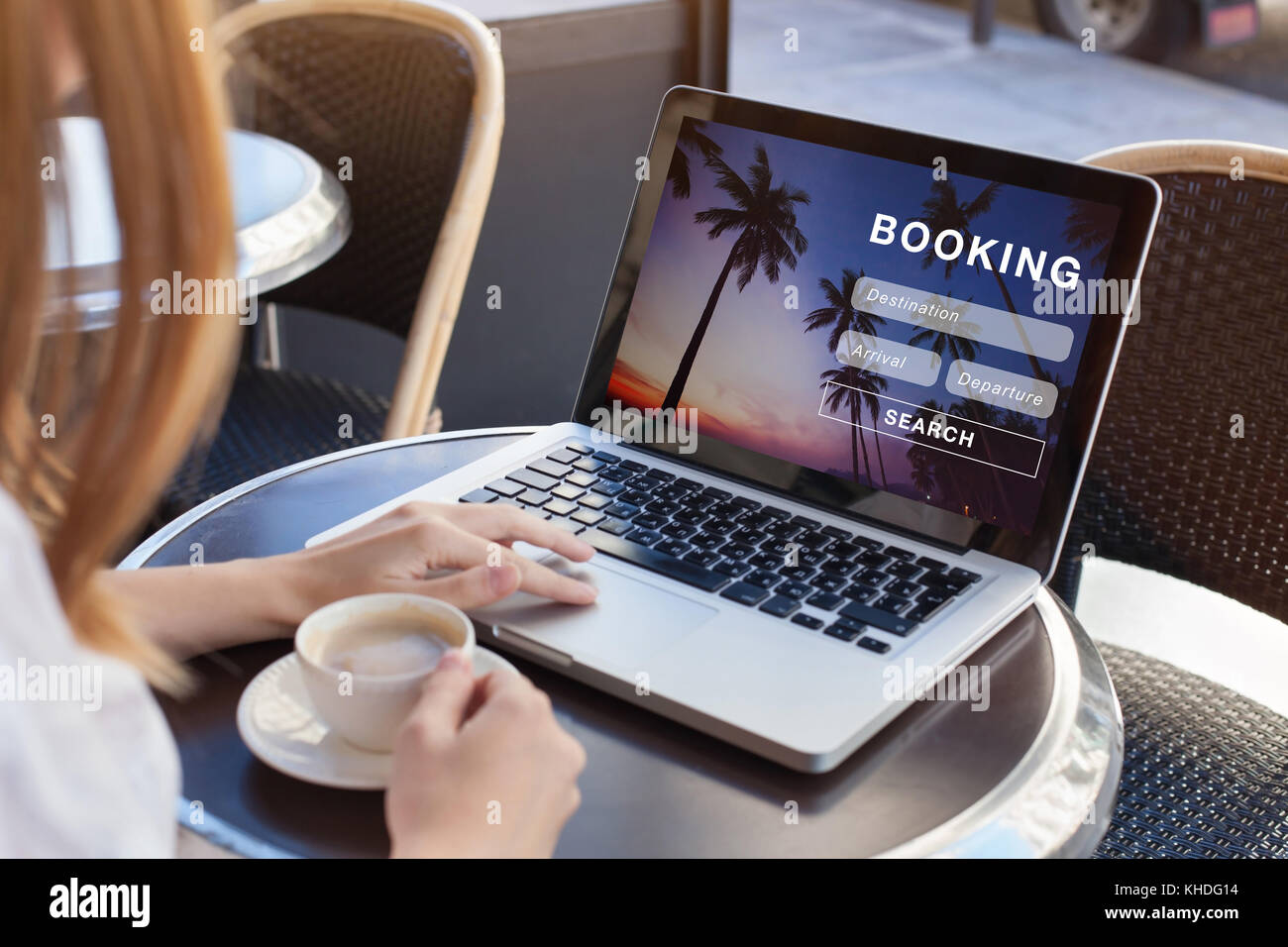booking online concept, travel planning Stock Photo Alamy