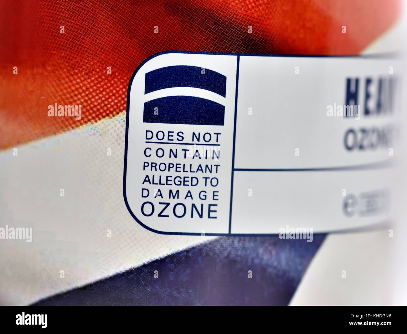 ozone friendly message Stock Photo