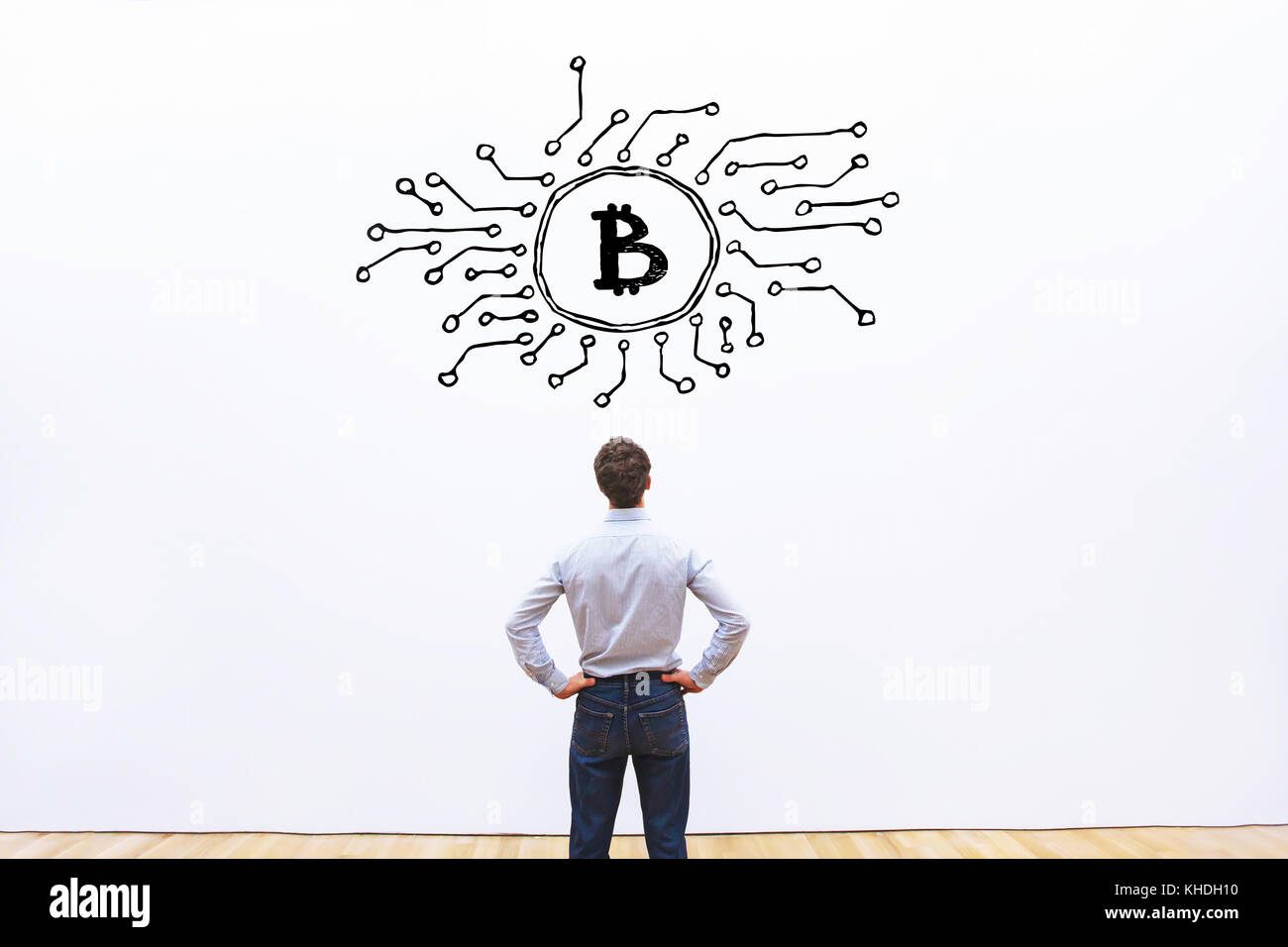 bitcoin concept Stock Photo