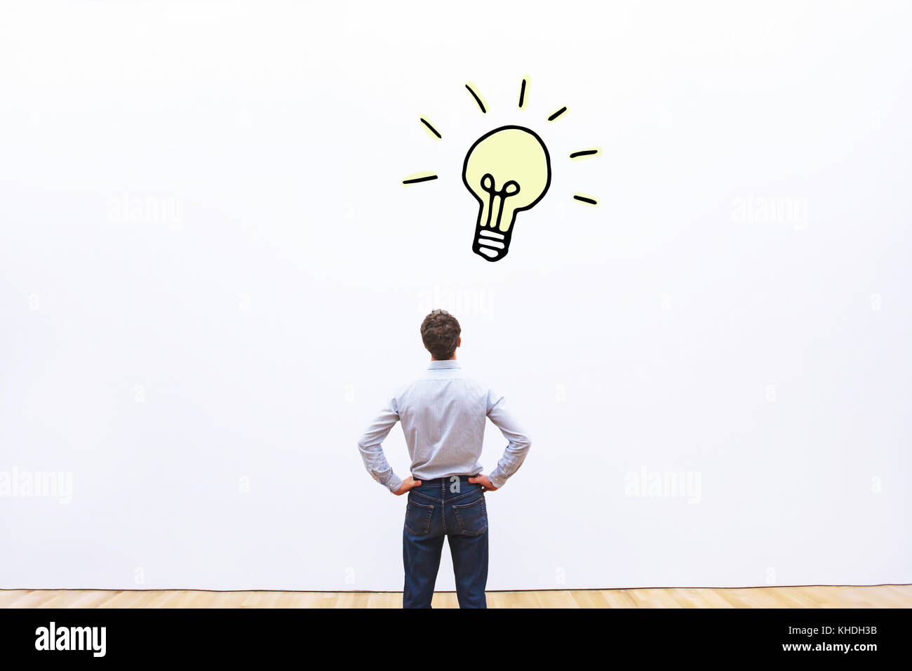 concept of new business idea or innovation, creativity Stock Photo