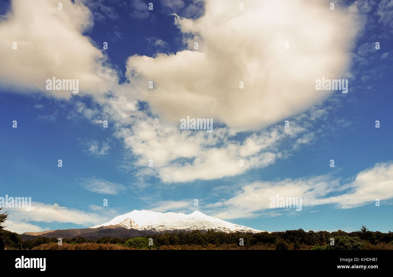 Mount Ruapehu, New Zealand Stock Photo