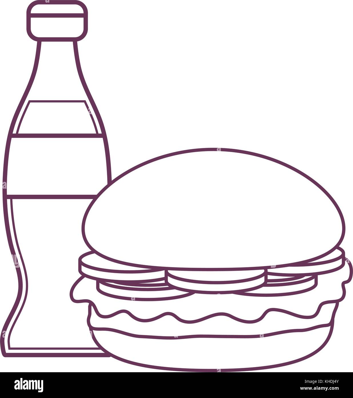 Hamburger and soda design Stock Vector Image & Art - Alamy