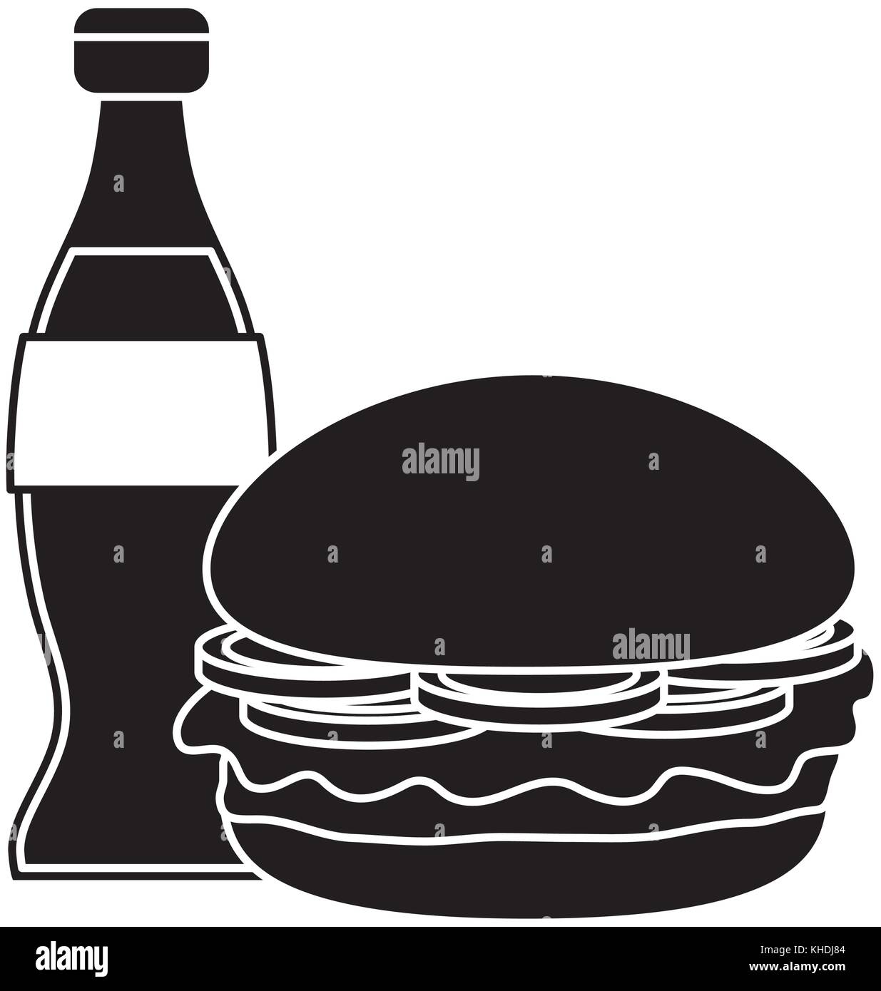 Hamburger and soda design Stock Vector Image & Art - Alamy