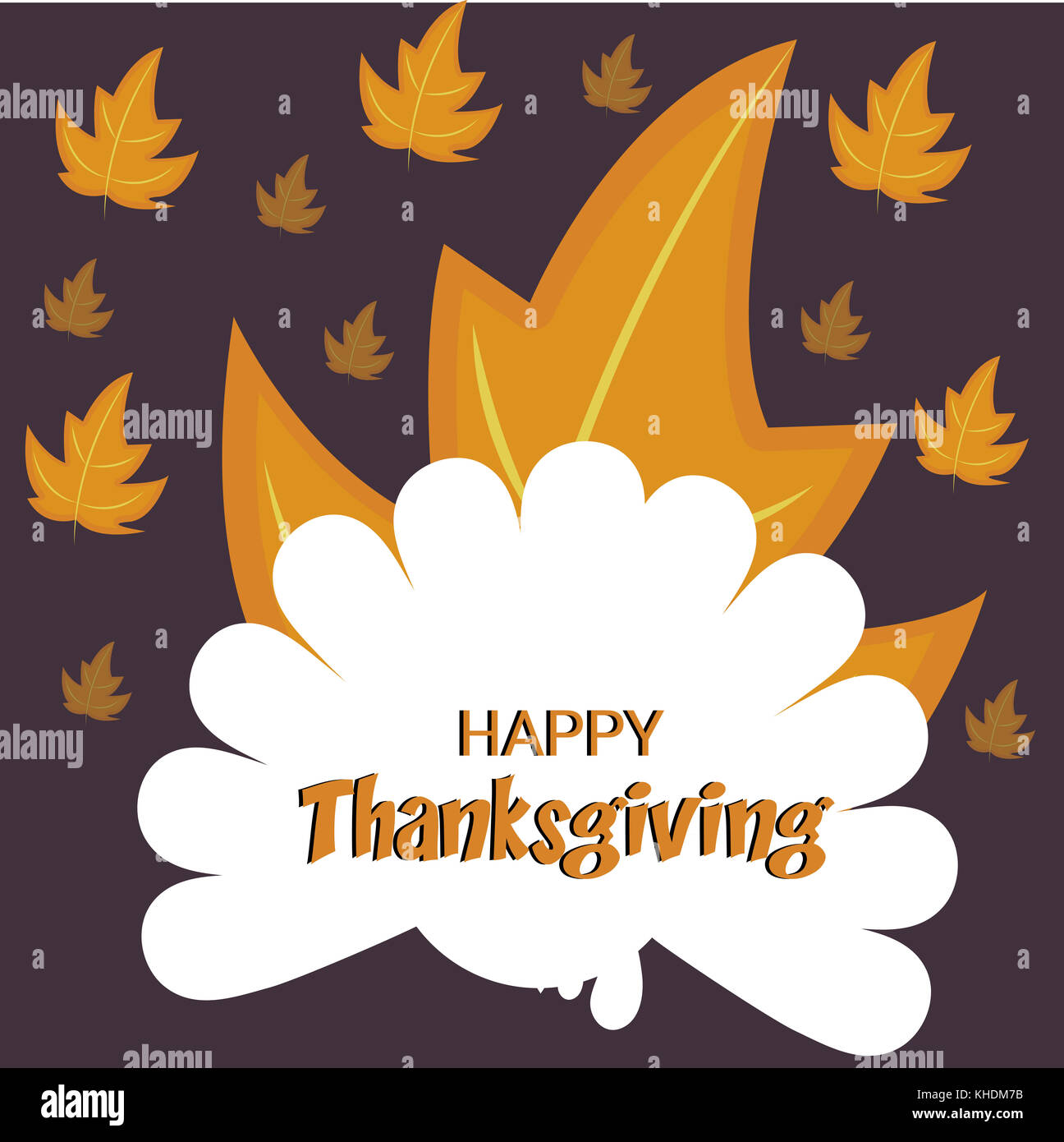 Vector illustration of a Background for Happy Thanksgiving Stock Photo ...