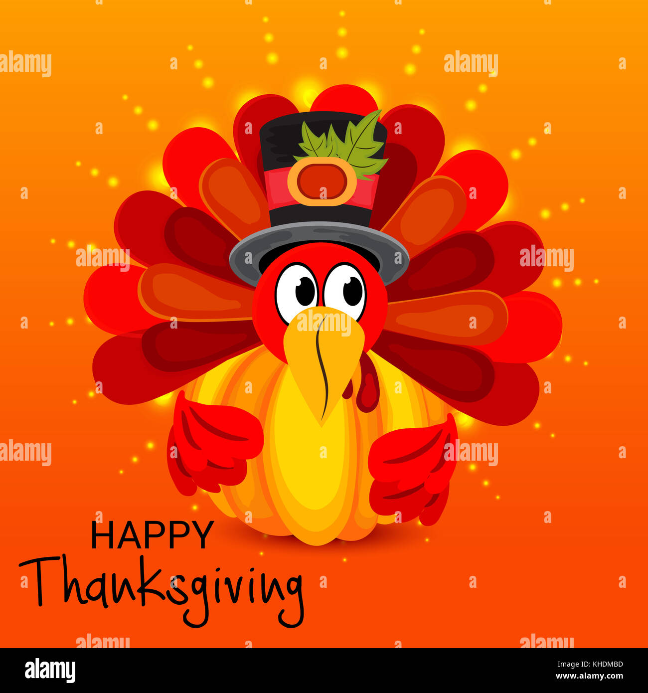 Vector illustration of a Background for Happy Thanksgiving Stock Photo ...
